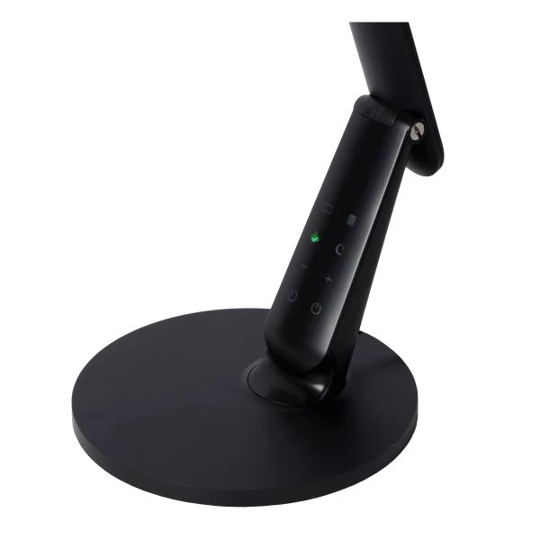 Lucide PRACTICO - Lampe de bureau - LED Dim. - 1x10W 2700K/6000K - Point de rechargement USB - Noir - DETAIL 1